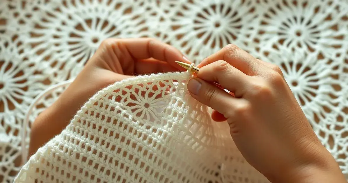 Fios de seda para crochê