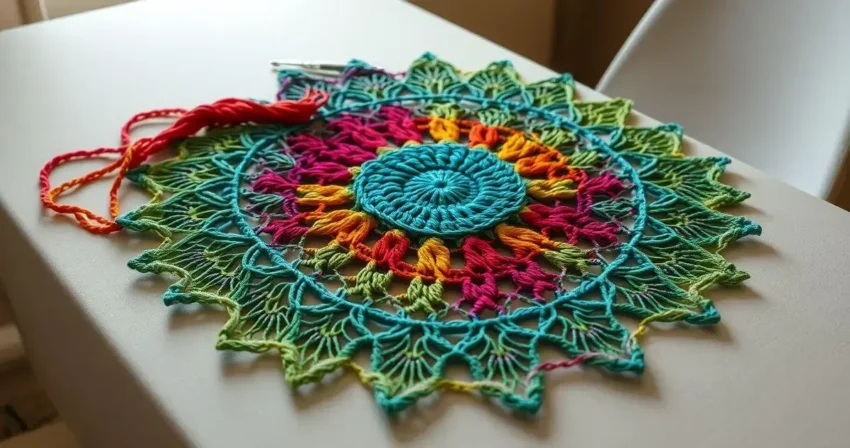 Fios de seda para crochê