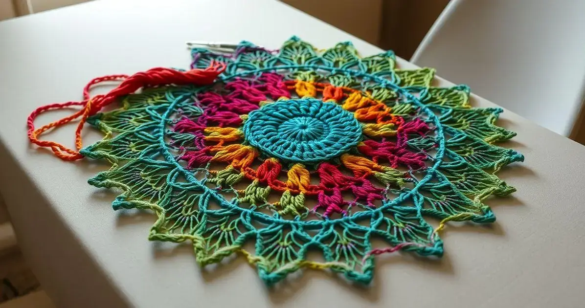 Fios de seda para crochê