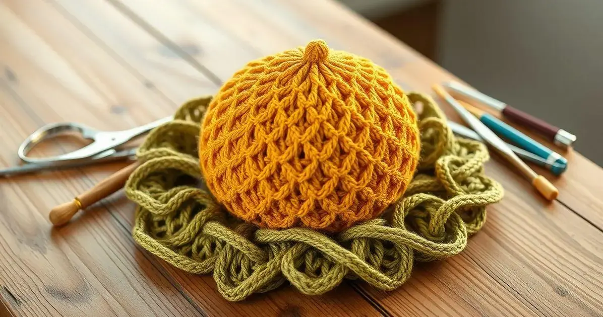 Fios dourados para croche