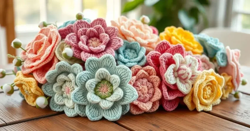 Flor de crochê fácil