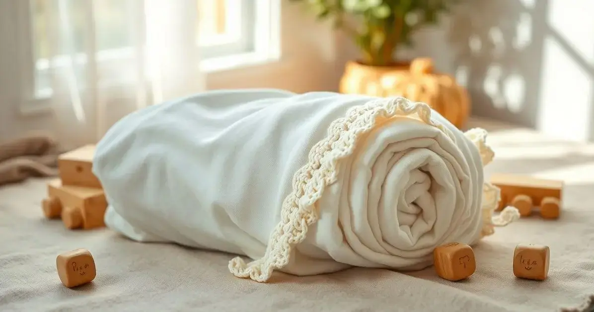 Fraldas com bico de croche