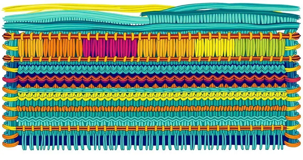 Grafico de tapete de croche retangular
