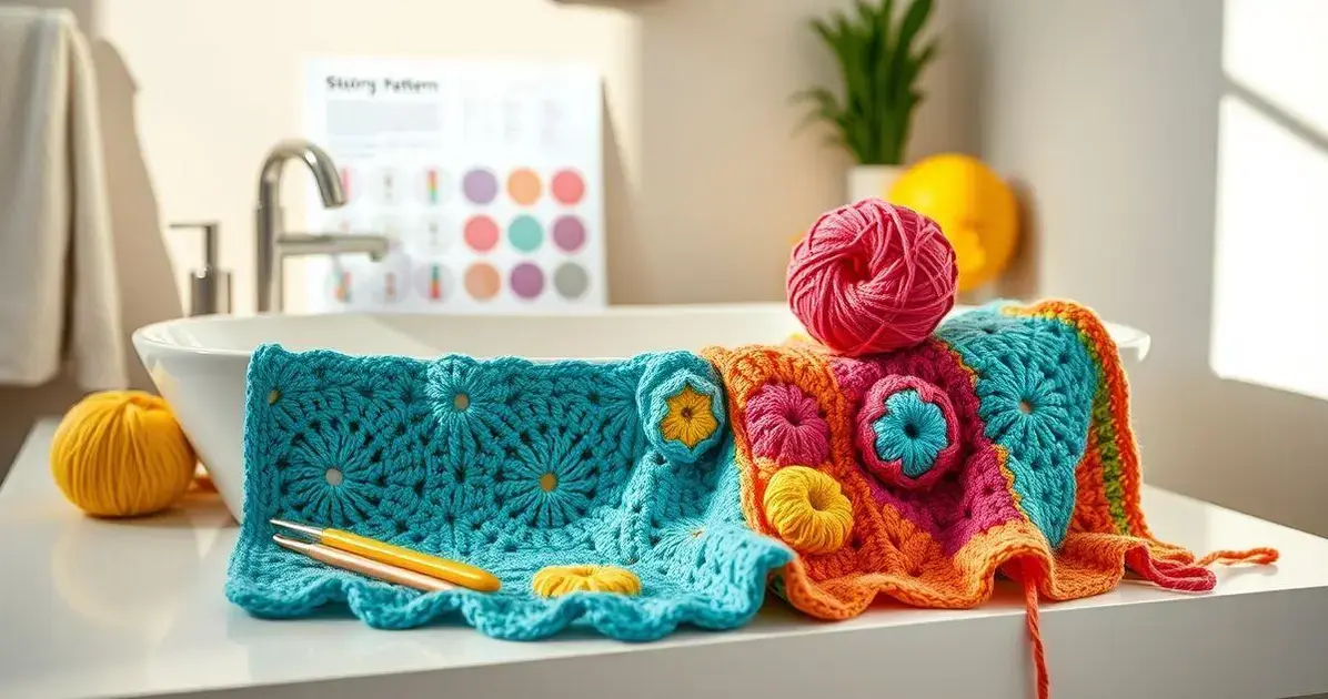 Jogo de banheiro de croche com grafico para imprimir