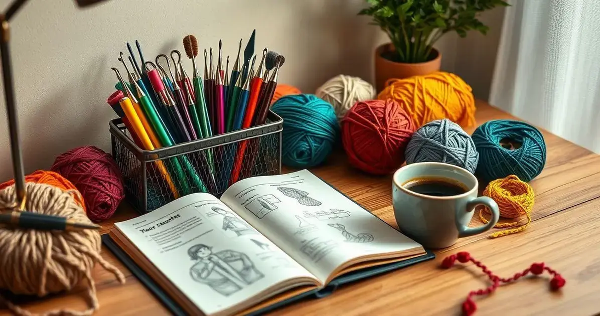 Kit de agulha de croche