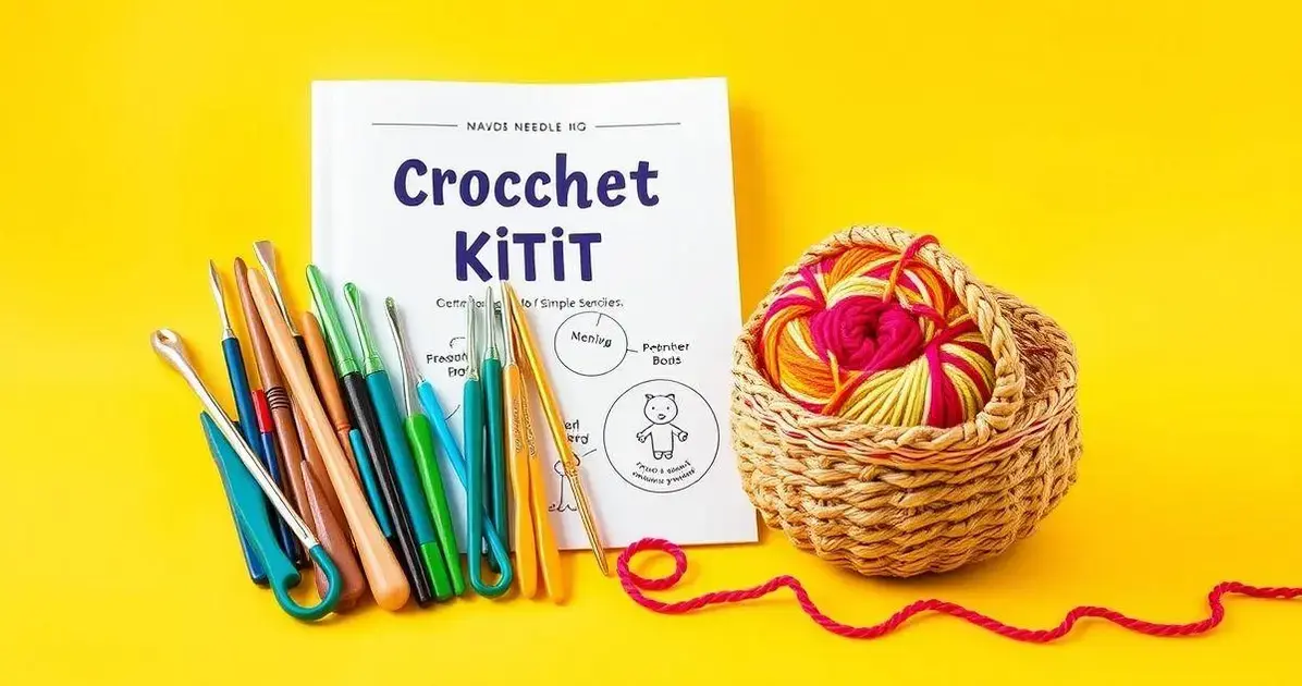 Kit de agulha de croche