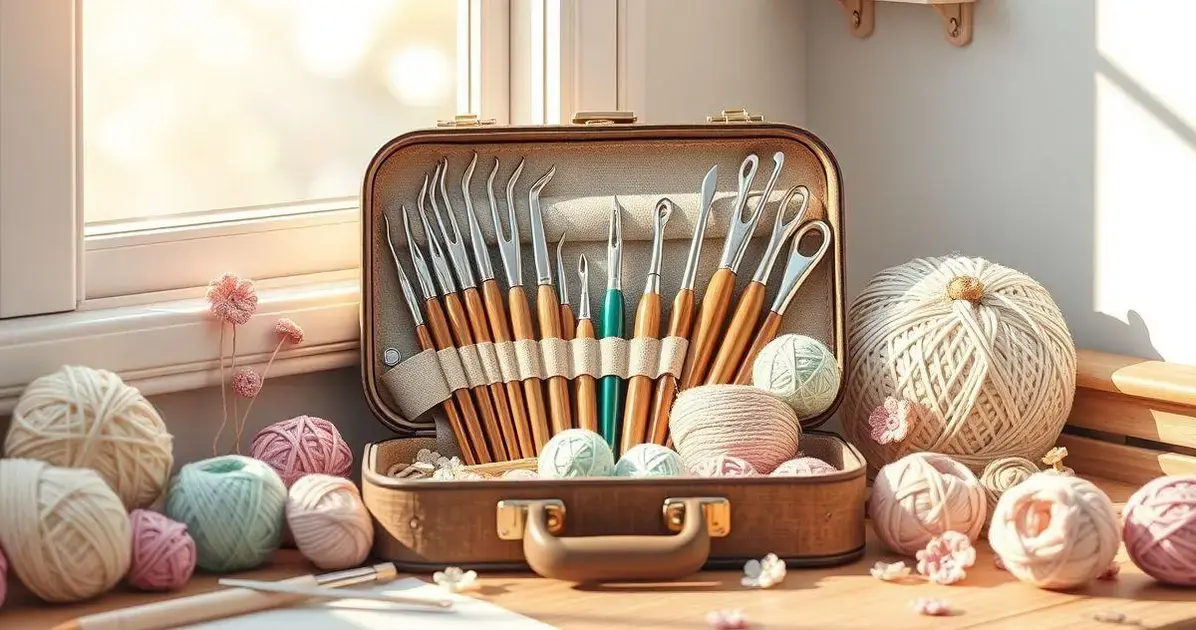 Kit de agulhas de croche