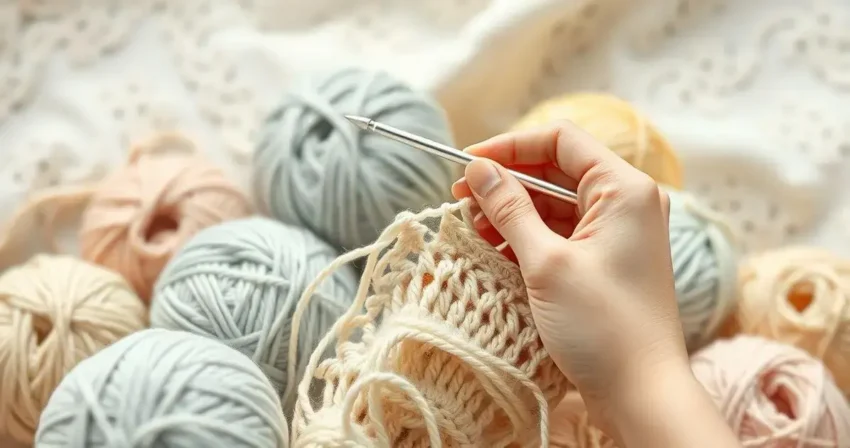 Linhas de seda para croche