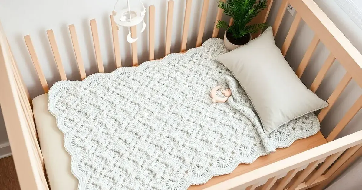 Manta de bebe em croche