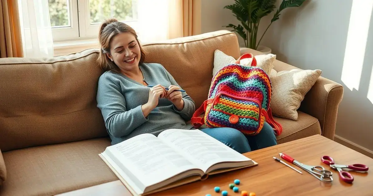 Mochila de crochê passo a passo