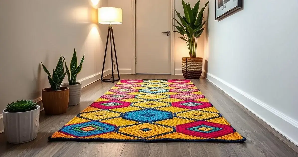 Modelo de passadeira de crochê