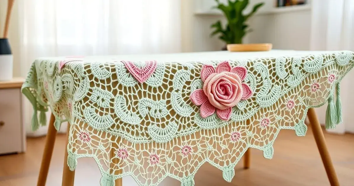 Modelo de passadeira de crochê