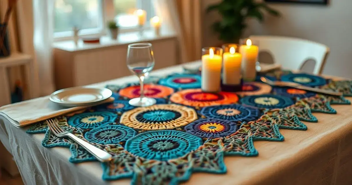 Modelo de sousplat de croche