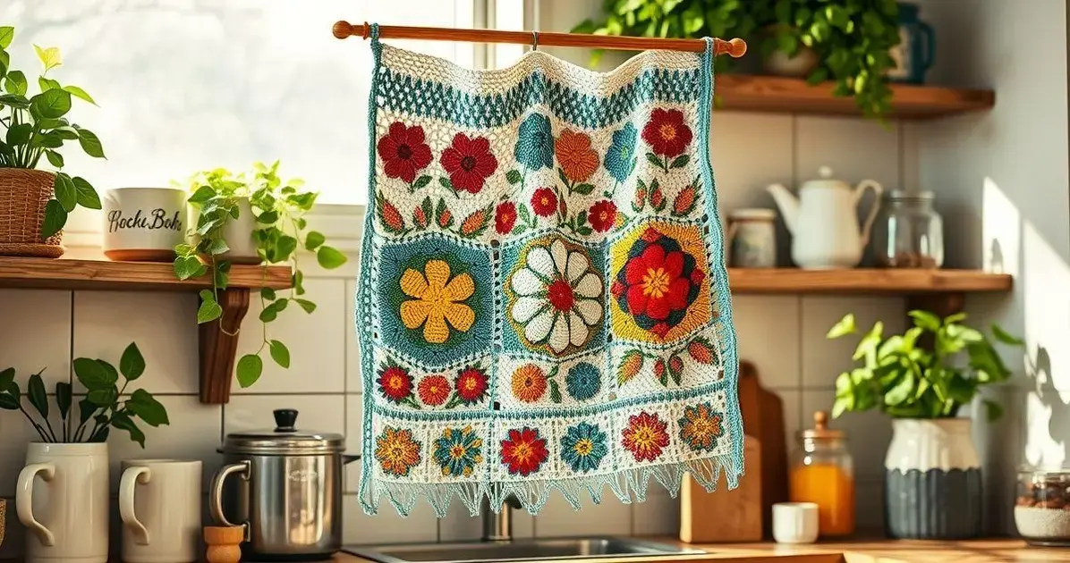 Pano de prato de croche