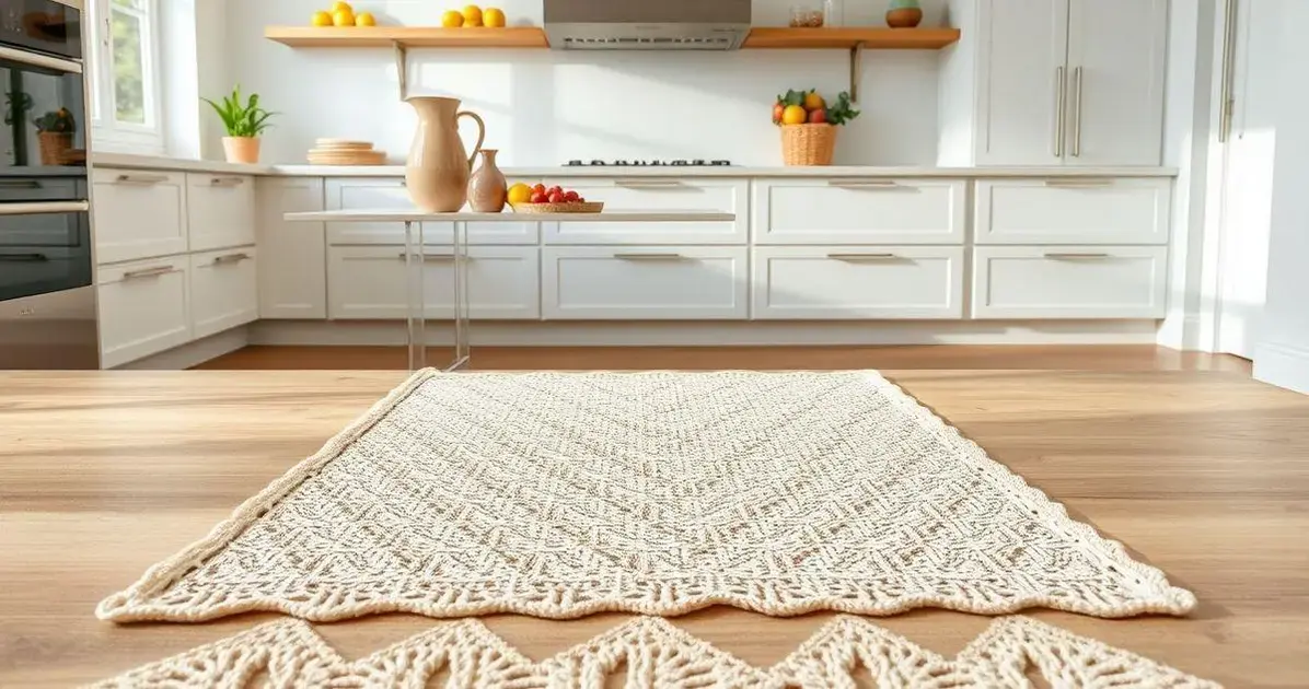 Passadeira para cozinha de crochê