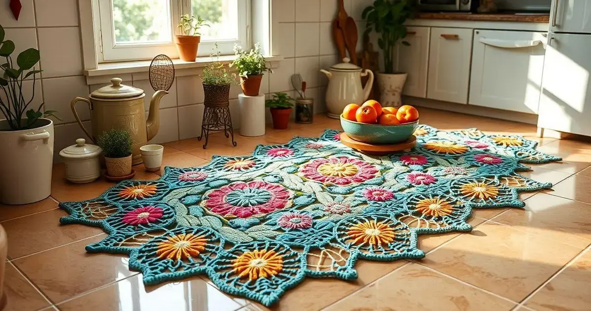 Passadeira para cozinha de crochê