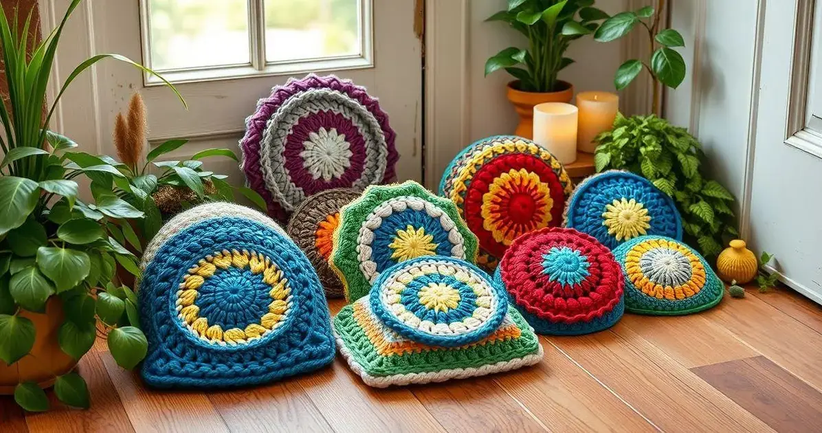 Peso de porta em croche