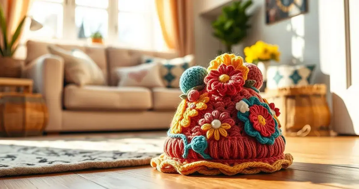 Peso de porta em croche