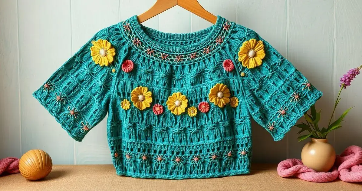 Pontos de croche para blusas Pontos de croche para blusas