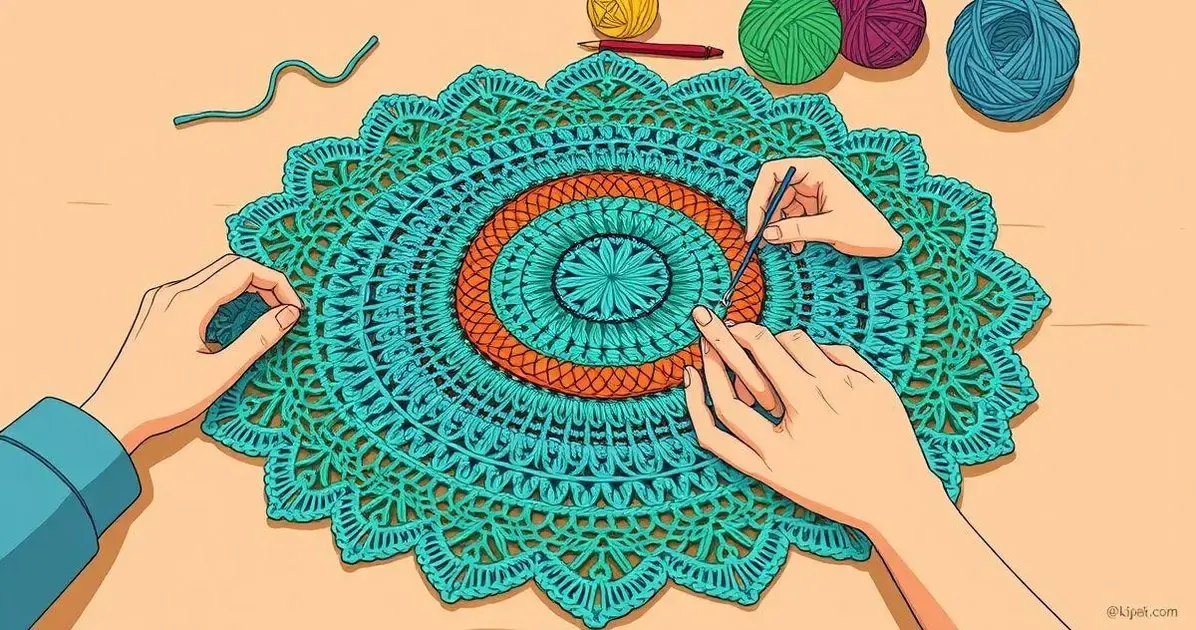 Receita de sousplat de croche