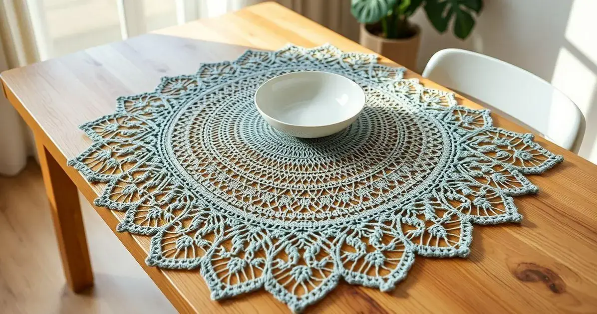 Receita de sousplat de croche