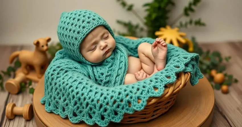 Roupa de croche para bebe masculino