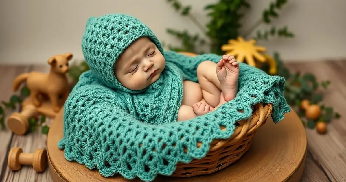 Roupa de croche para bebe masculino