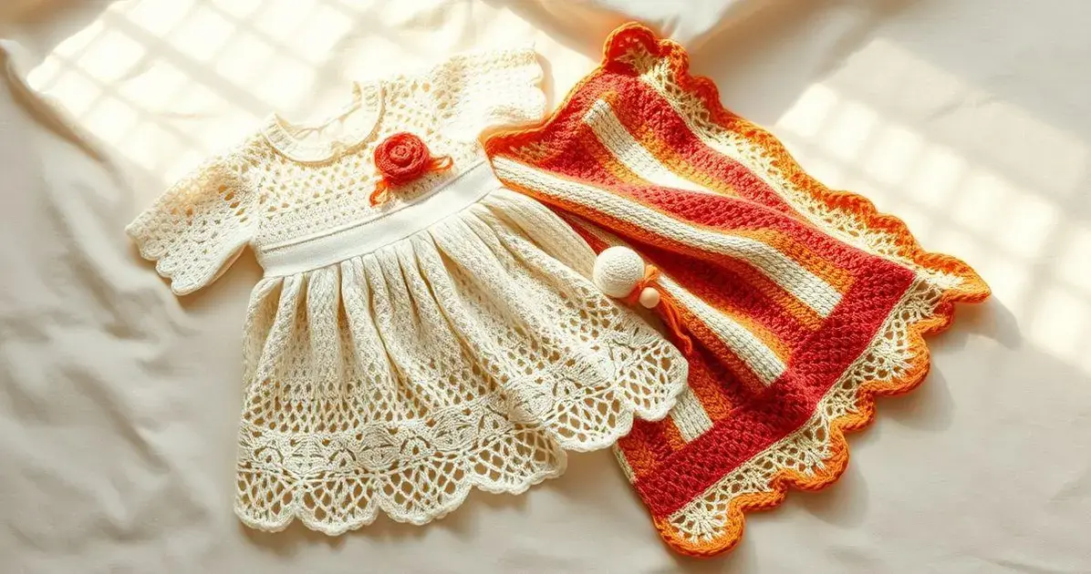 Roupa de crochê para bebê