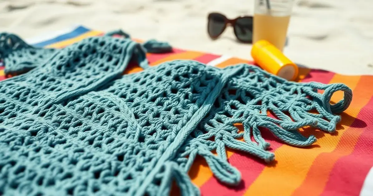 Saida de praia de croche simples Saida de praia de croche simples