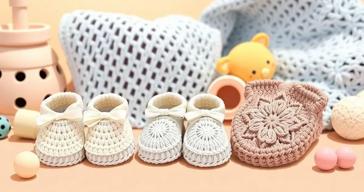 Sapatinho crochê bebê Sapatinho crochê bebê