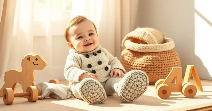 Sapatinhos de croche masculino