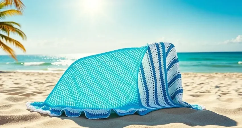 Saída de praia de crochê simples