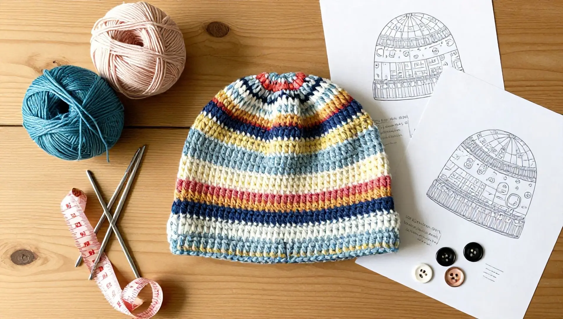 Como fazer bone de croche Como fazer bone de croche