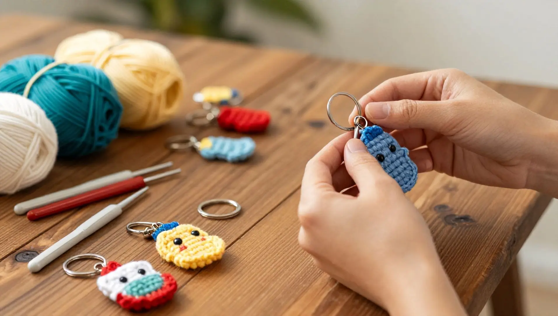 Como fazer chaveirinhos de croche