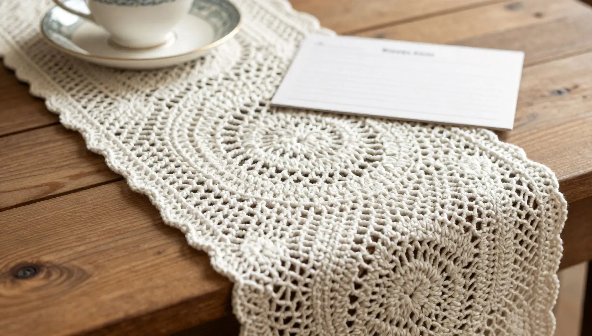 Como fazer trilho de mesa de croche