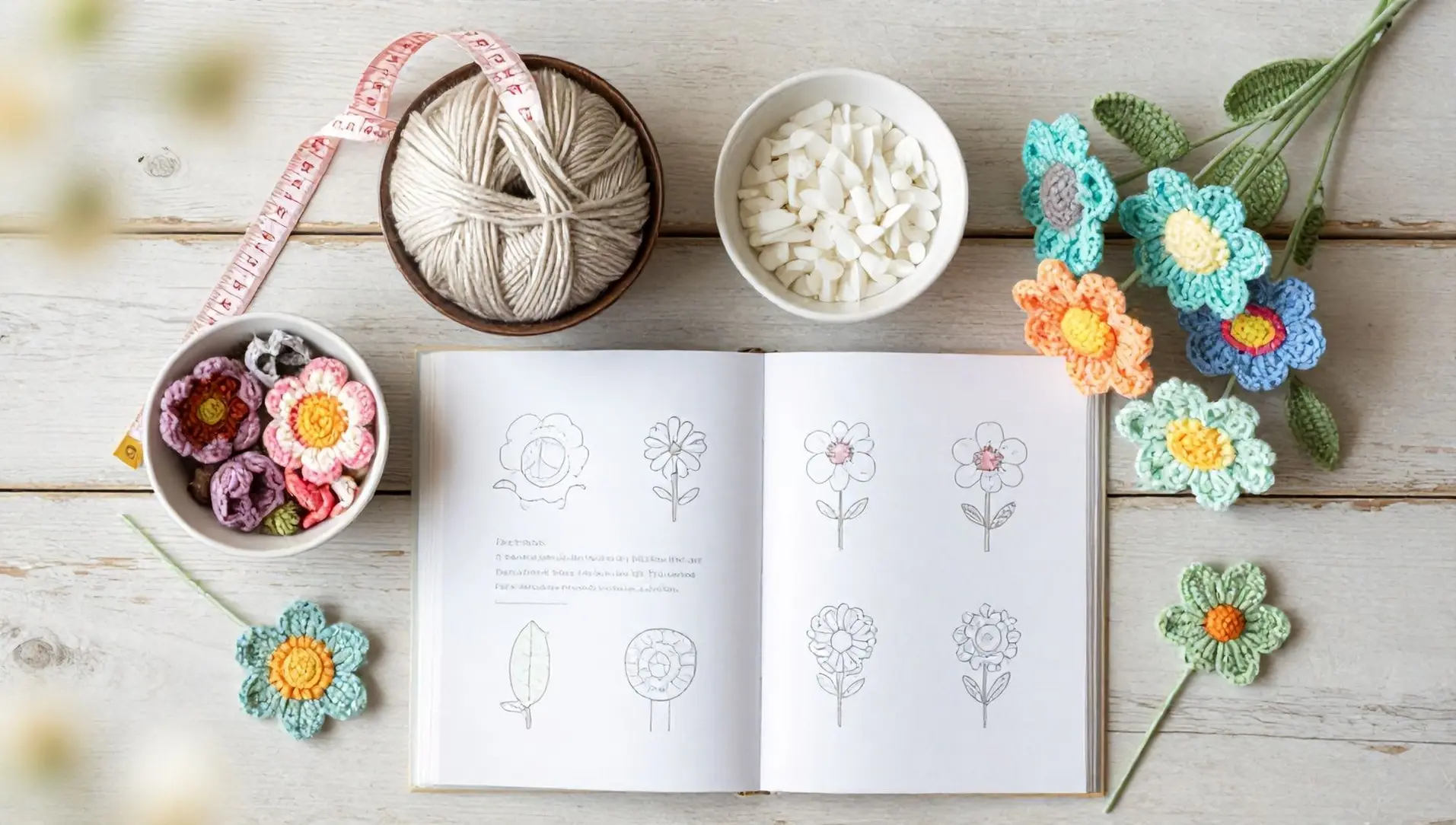 Flores de croche passo a passo Flores de croche passo a passo