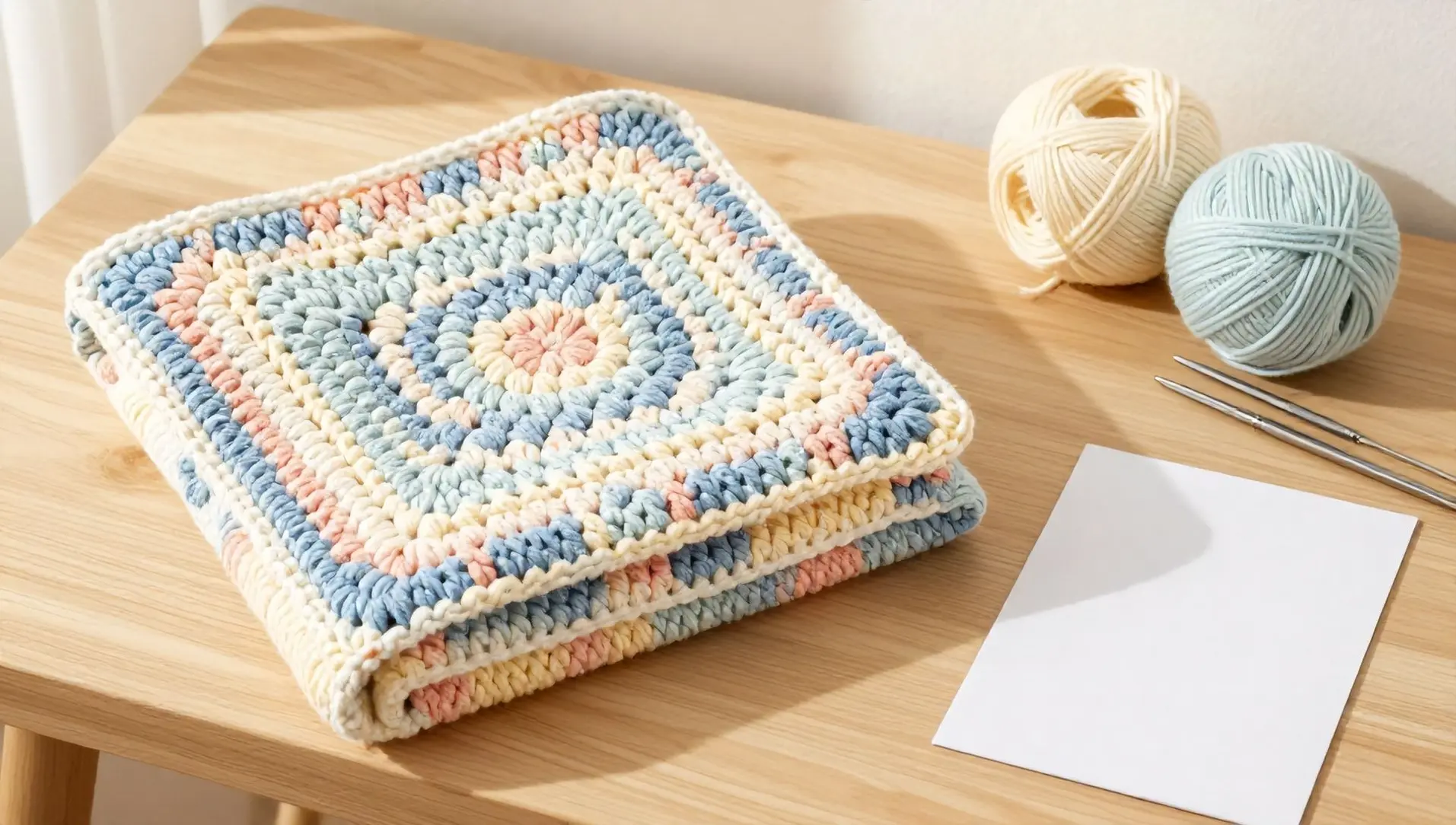 Manta de croche para bebe com grafico