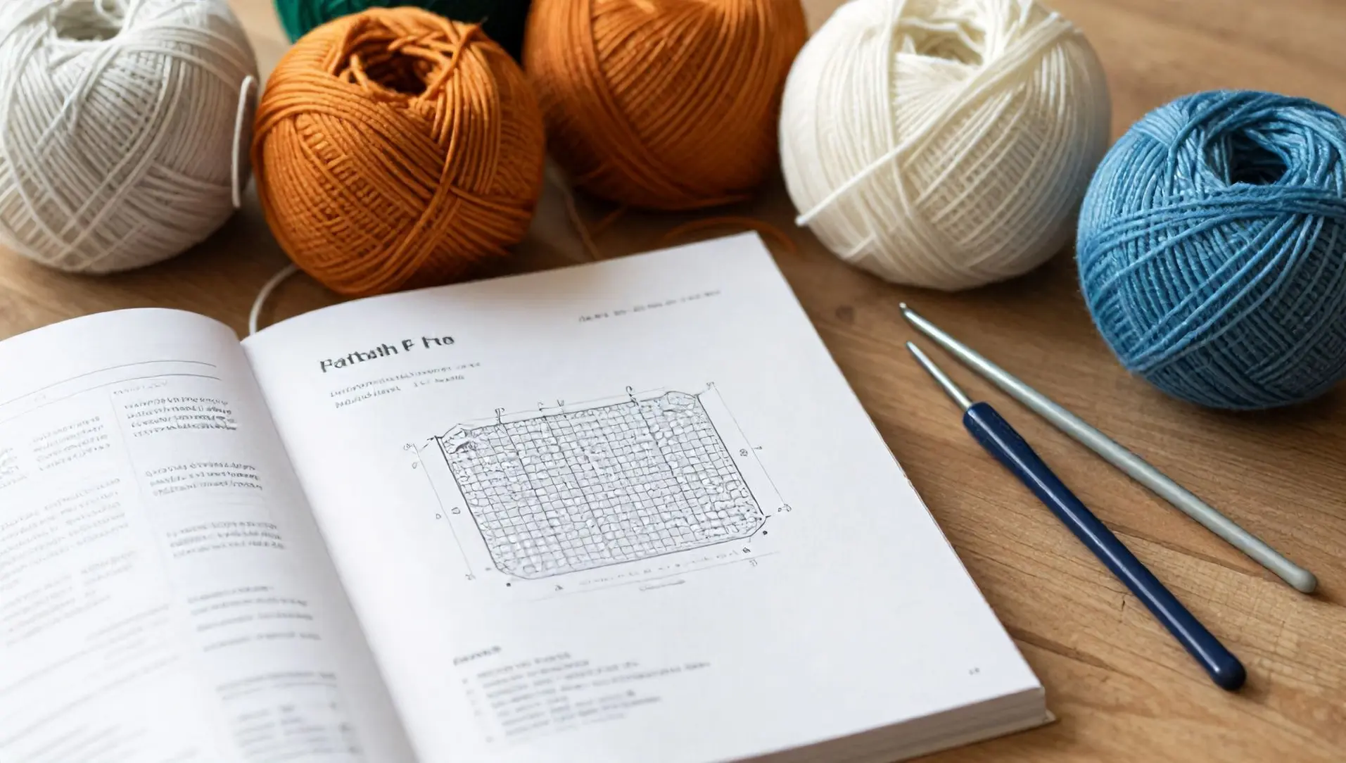 Pontos de croche com grafico