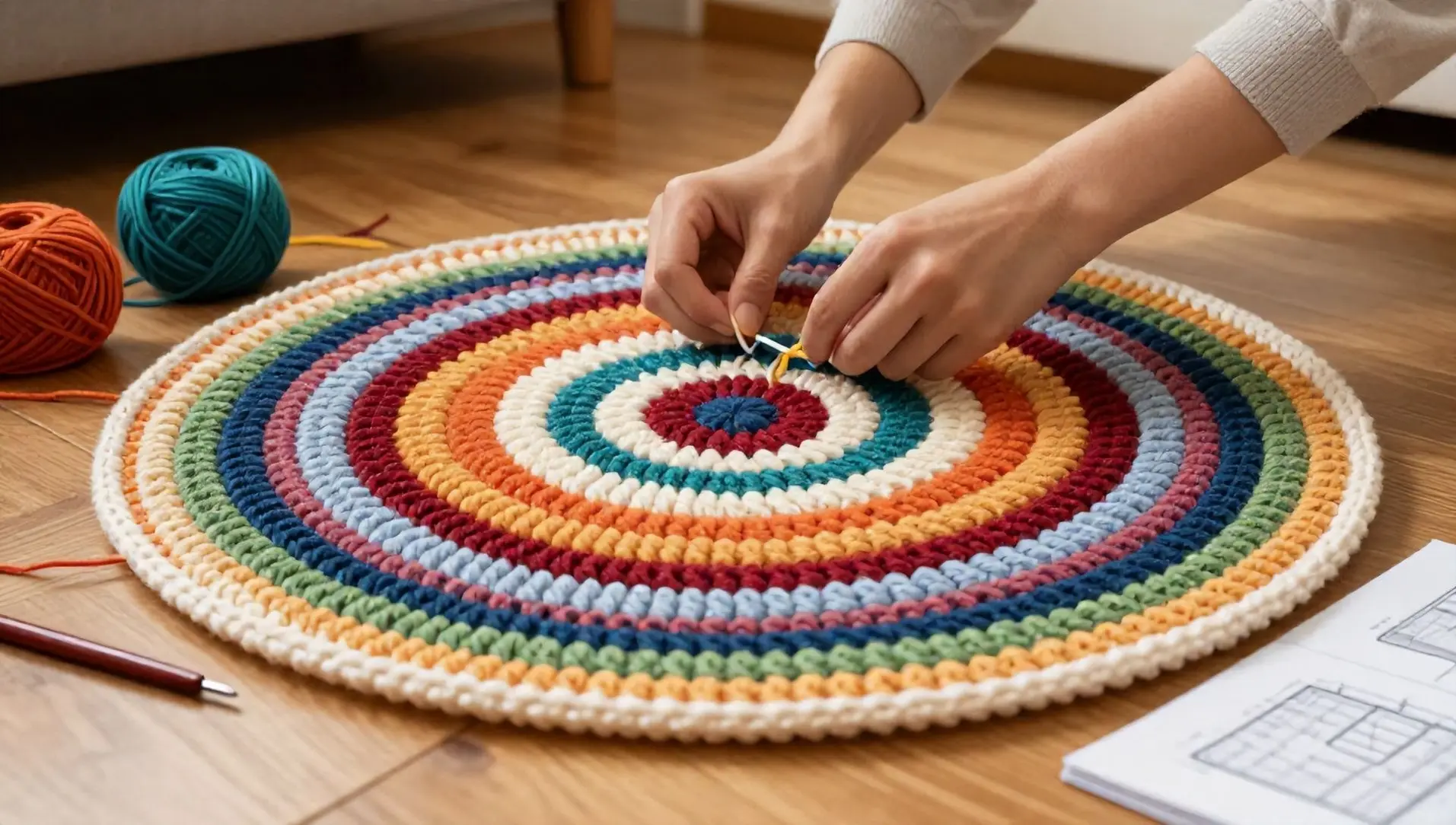 Receita de tapete de croche