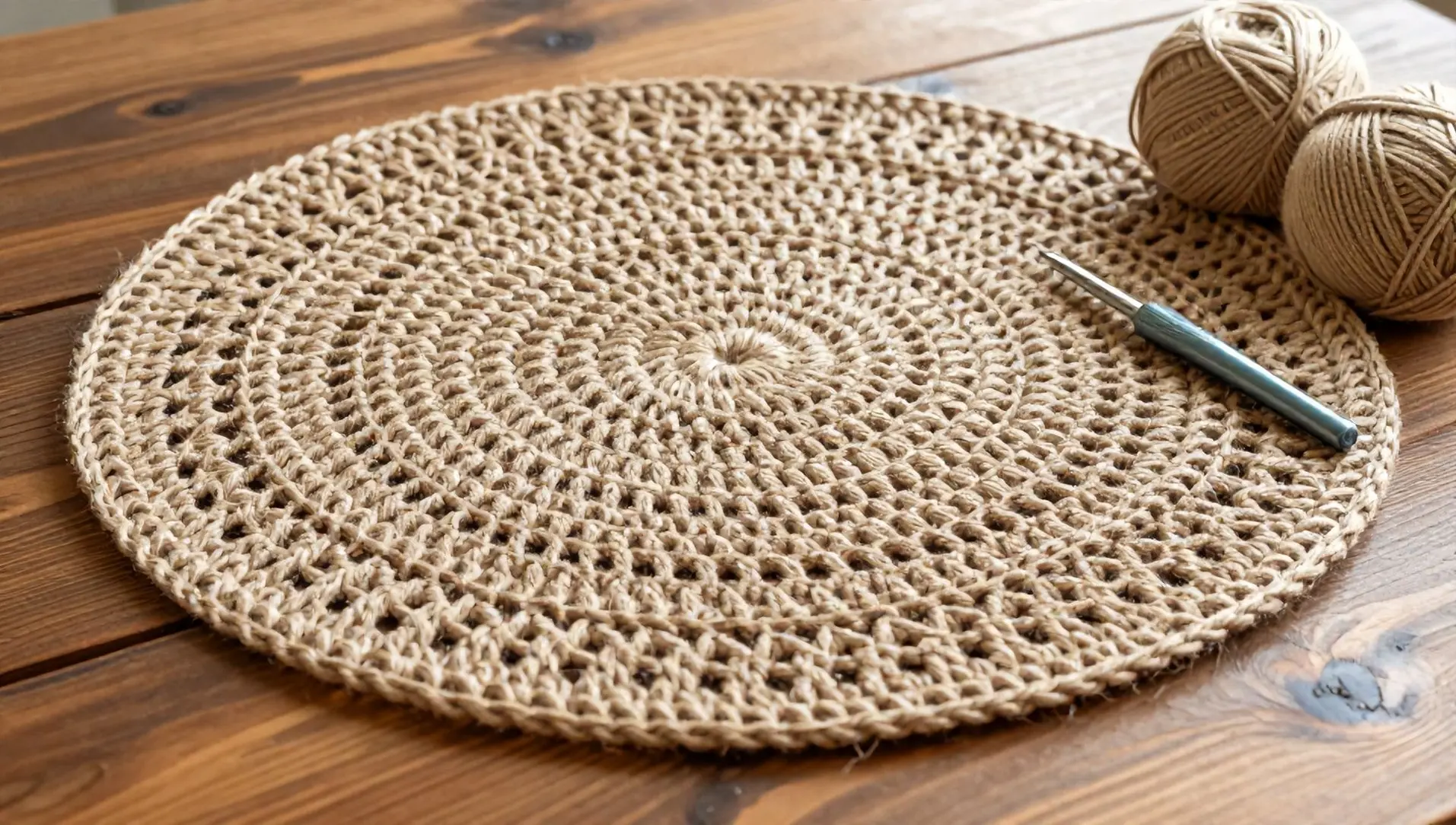 Sousplat croche barbante