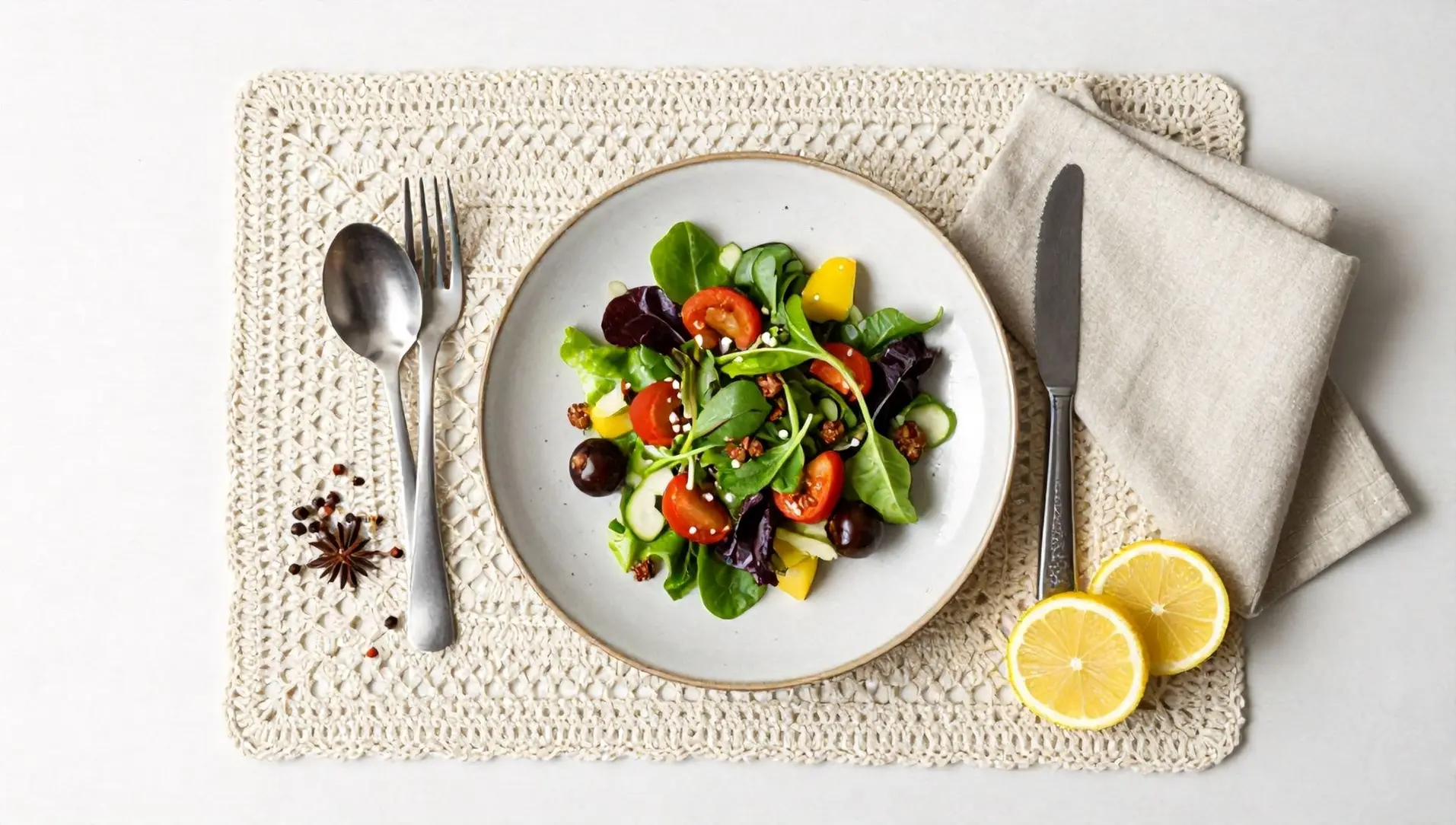 Sousplat retangular de croche